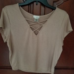 Wet Seal Crisscross Tee